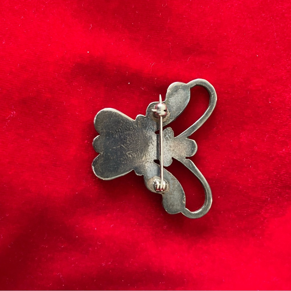 Zuni Sterling Silver Howard Leekela “book piece” Mosaic Inlay Butterfly Brooch - Picture 6 of 8